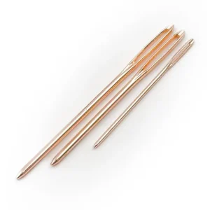 Aiguille à laine par 3 – Rose gold