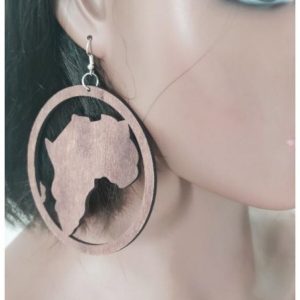 Boucles d’oreilles carte d afrique