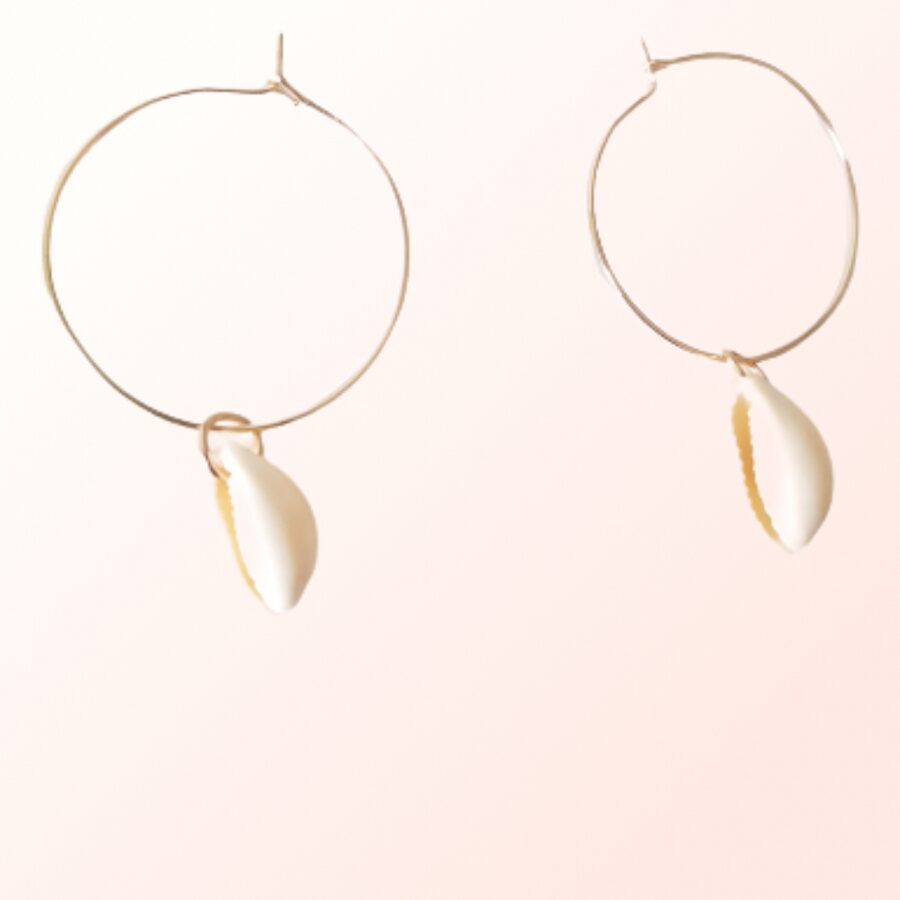 Boucles d’oreilles cauris