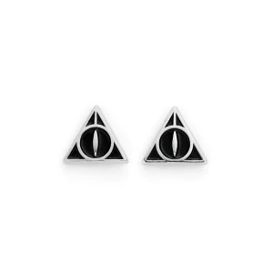 Boucles d’oreilles « Reliques de la Mort » Noires – Harry Potter – The Carat Shop