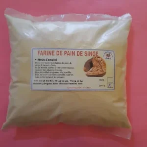La farine de pain de singe ou fruit du baobab (Adansonia digitata)