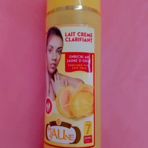 Lait crème clarifiant PEAU JAUNE au jaune d’œuf 7 jours