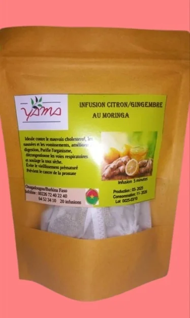 Infusion YAMA au citron gingembre moringa – Image 2