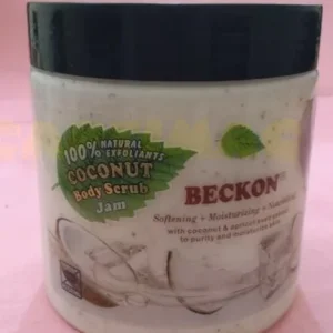 Confiture de gommage corporel BECKON à la noix de coco et aux exfoliants 100% naturels