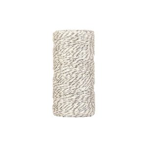 Ficelle bicolore argent