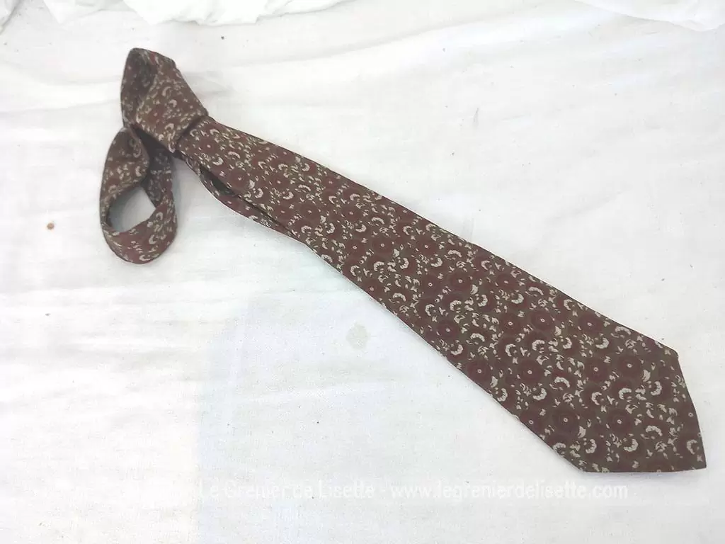 Belle cravate vintage Francesco Di Roma 100% soie Made in Italy – Image 8