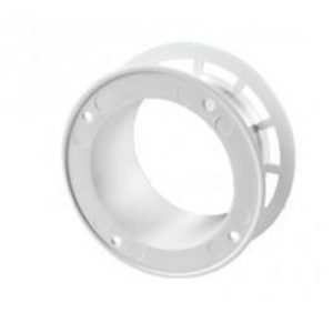 FLANGE MURAL PLASTIQUE BLANCHE (125mm) VENTS