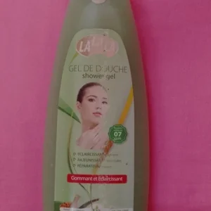 Gel de douche gommant et éclaircissant, rajeunissant, réparateur LALALA résultats visibles 7 jours