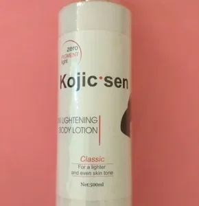 Lait corporelle éclaircissante pour la peau