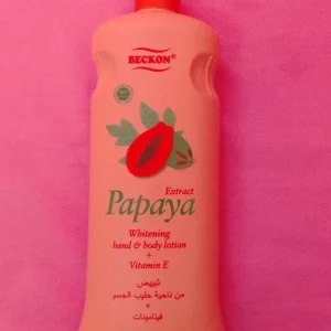 Lait corps mains blanchissant + vitamine E aux extrait de papaye BECKON